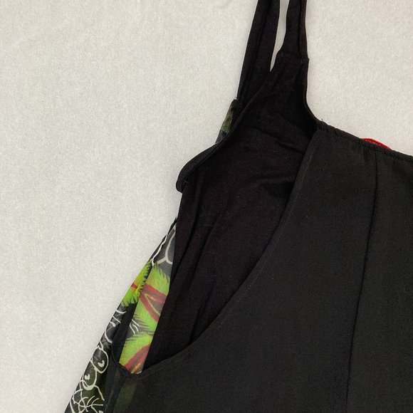 Desigual Black/Red/White Sleeveless Dress - Picture 8 of 9